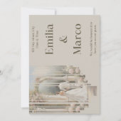 Invitation Couple mariage Dans Le Jardin (Devant)