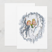Invitation Couple mariage dans une grotte (Devant / Derrière)