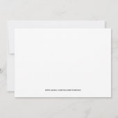 Invitation Couple Mariage Silhouette (Dos)