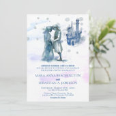 Invitation *~* Couple médiéval en Love Castle Mariage (Debout devant)