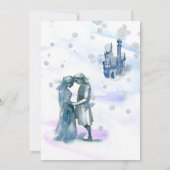 Invitation *~* Couple médiéval en Love Castle Mariage (Dos)