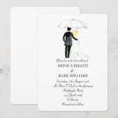 Invitation Couple Moderne Aquarelle Minimaliste Mariage (Devant / Derrière)