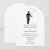 Invitation Couple Moderne Aquarelle Minimaliste Mariage (Devant / Derrière)