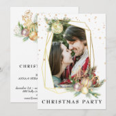 Invitation *~* Couple Photo Corporate AP20 Fête de Noël (Devant / Derrière)