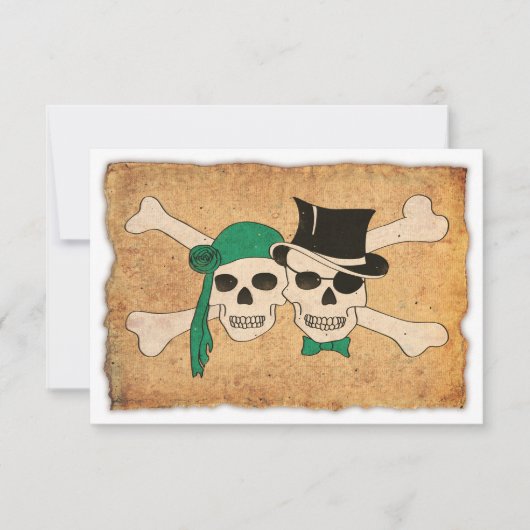 Invitation couple pirate (Devant)
