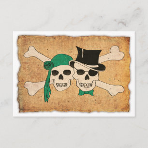 Invitation couple pirate