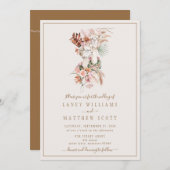 Invitation Couple romantique de mariée Llama Mariage unique (Devant / Derrière)