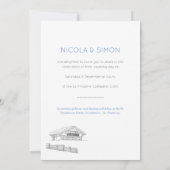 Invitation Couple Ski Slope En Amour Hiver Pics (Dos)