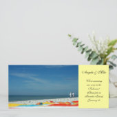 Invitation Couple sur la plage de sable (Debout devant)