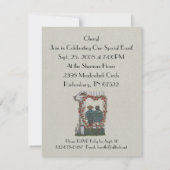 Invitation Couples amish sur l'oscillation de porche (Dos)