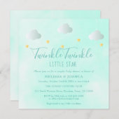 Invitation Couples Baby shower Twinkle Twinkle Genre Neutre (Devant / Derrière)
