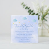 Invitation Couples Baby shower Twinkle Twinkle Little Star (Debout devant)