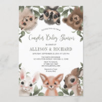 Couples baby showers animaux de la forêt