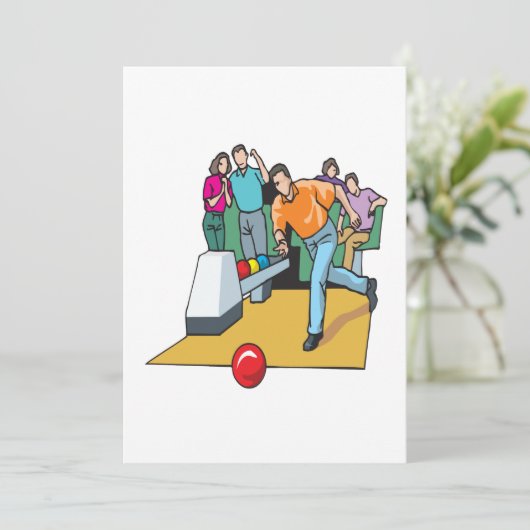 Invitation Couples Bowling (Debout devant)