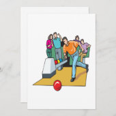 Invitation Couples Bowling (Devant / Derrière)