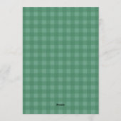 Invitation Couples Christmas Card With Plaid Background (Dos)