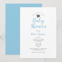 Couples Coeur de cailloux mignonnes Baby shower / 