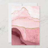 Invitation Couples d'âge or et de vidange (Dos)