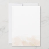 Invitation Couples d'aquarelle florale Baby shower Botanique (Dos)