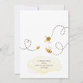 Invitation Couples de bee doux Bumblebee Douche bébé (Dos)