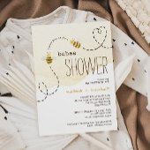 Invitation Couples de bee doux Bumblebee Douche bébé