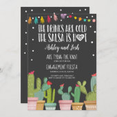 Invitation Couples de Fête de l'mariée d'invitation de Fiesta (Devant / Derrière)