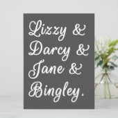 Invitation Couples de fierté et de préjugé II (Debout devant)