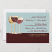 Invitation Couples de sélection Wineglass Wedding shower en T (Dos)