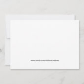 Invitation Couples de silhouettes sur tableau noir (Dos)