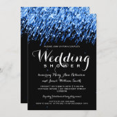 Invitation Couples Douche aux étoiles "Sapphire Blue" (Devant / Derrière)