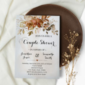 Invitation Couples Douche Chute Foliage Automne Mariage