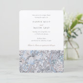 Invitation Couples Douche Classique Golden Lily Élégant Paste (Debout devant)