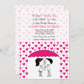 Invitation Couples Douche d'amour (Devant / Derrière)