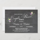 Invitation Couples Douche Fiançailles Mariage Inviter (Devant)