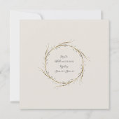 Invitation Couples Douche moderne Anémone Wreath avec Eucalyp (Dos)