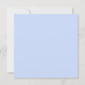 Invitation Couples Douche Périwinkle n Blanc Hydrangea Floral (Dos)