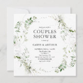 Invitation Couples Douche Verdure Moderne (Devant)