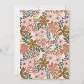 Invitation Couples Floraux Mariage Brunch Douche (Dos)