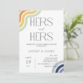 Invitation Couples Mariages gays lesbiennes avec douche (Debout devant)