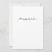 Invitation Couples minimalistes manuscrits Douche blanc (Dos)