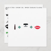 Invitation Couples Party - thème irlandais (Devant / Derrière)