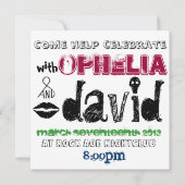 Invitation Couples Party - thème irlandais (Dos)