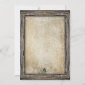 Invitation Couples rustiques de leurre de pêcheInvitation de  (Dos)