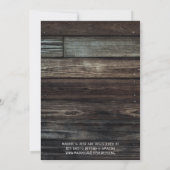 Invitation Couples rustiques Douche Mason Jar Lights Boho Flo (Dos)