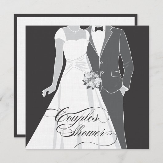 Invitation Couples Shower (Devant / Derrière)