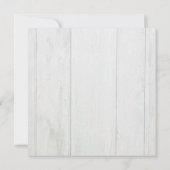 Invitation Couple's Shower Aquarelle Bois rustique Découpage (Dos)