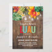 Invitation Couples Shower Luau (Devant)