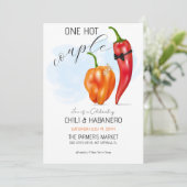 Invitation Couples Shower One Hot Couple (Debout devant)