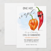 Invitation Couples Shower One Hot Couple (Devant / Derrière)