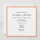 Invitation Couples Shower - Orange (Dos)